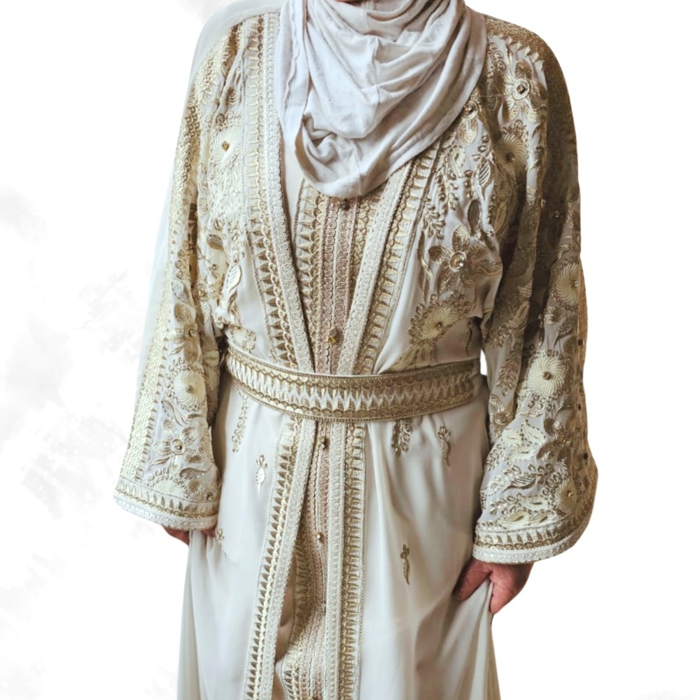 Luxurious Moroccan Handmade Embroidered Caftan